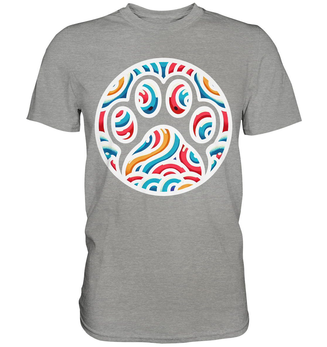 Pfote Pop  Kunst farbenfroh 90er Style  - Premium Shirt