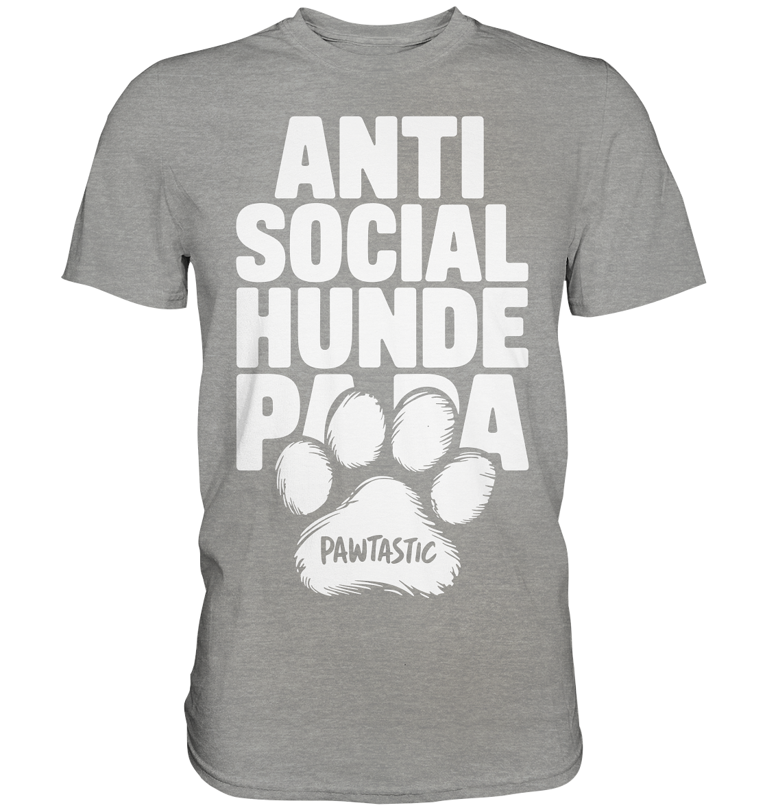 Anti Social Hunde Papa - Premium Shirt