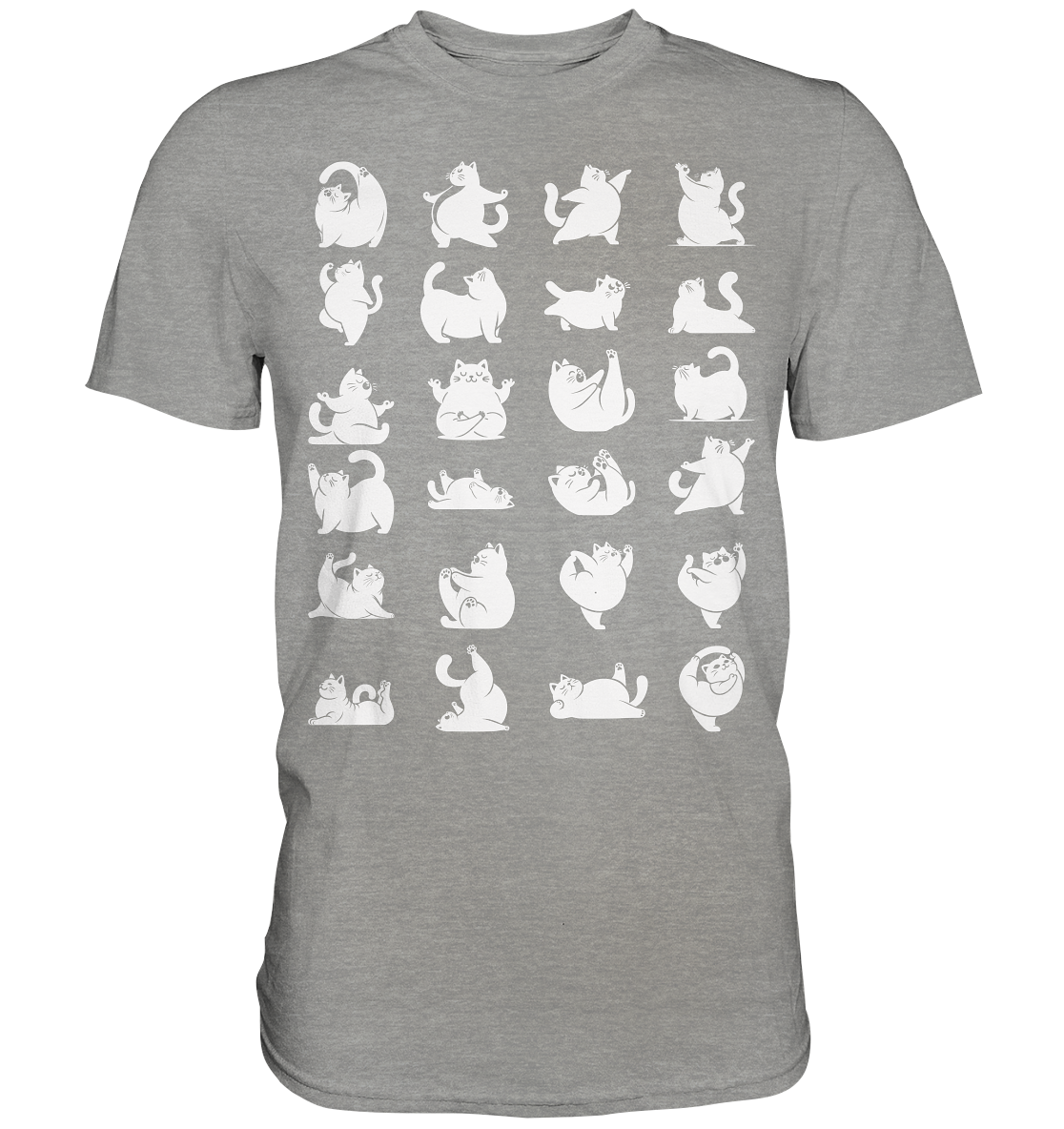 Katzen Yoga / Cat Yoga Fun - personalisierbar - Premium Shirt