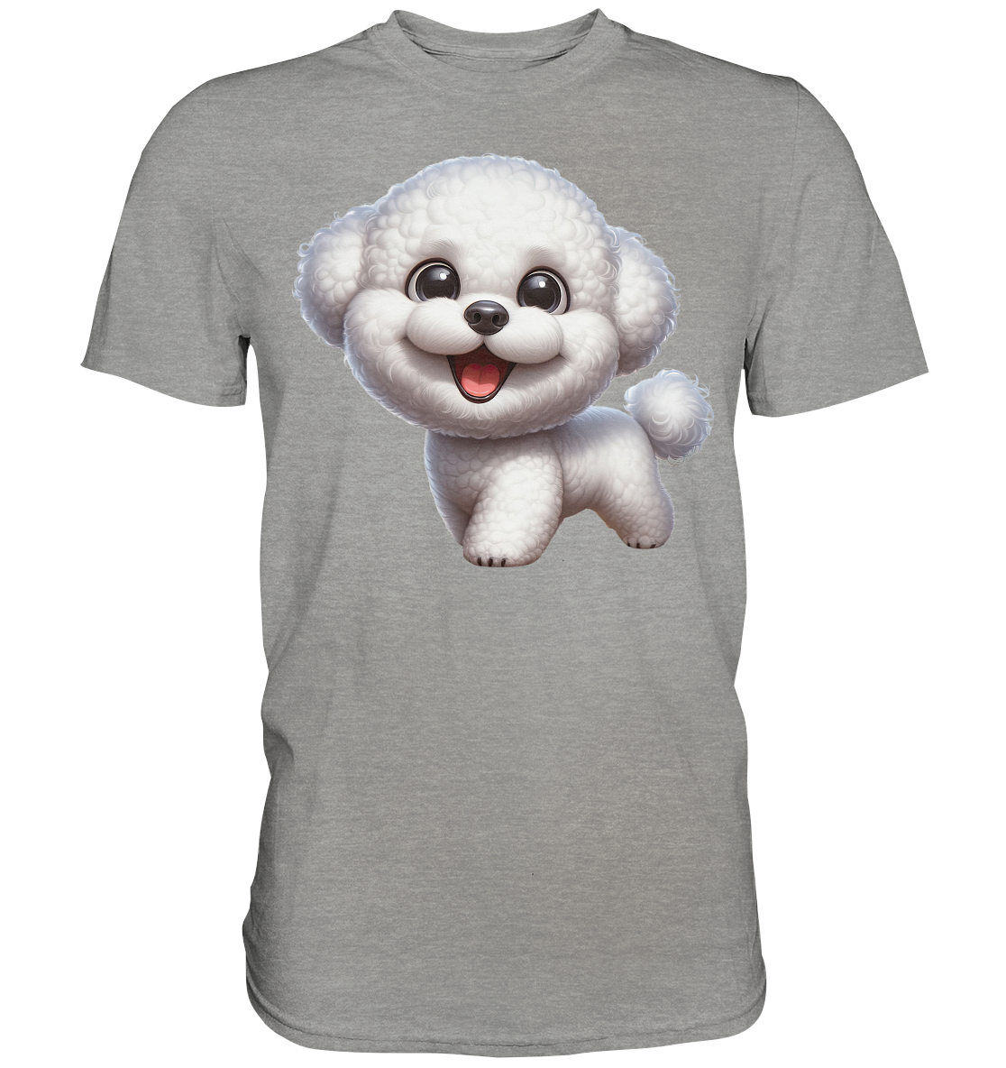 Bichon Frisé Cartoon personalisierbar - Premium Shirt