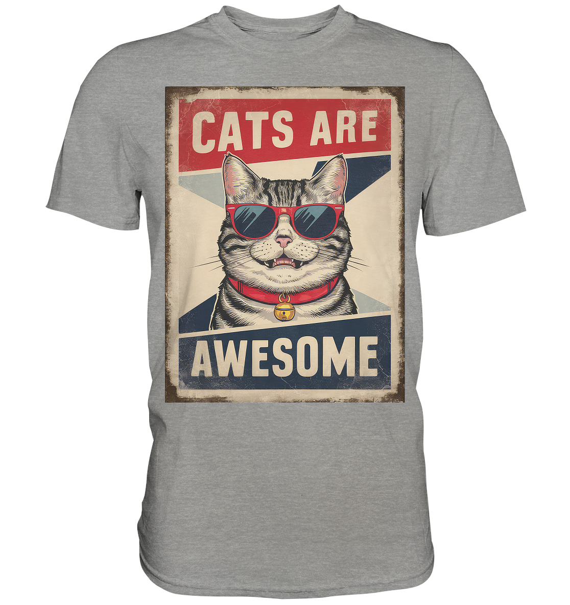 Cats are Awesome Katzen  - Premium Shirt