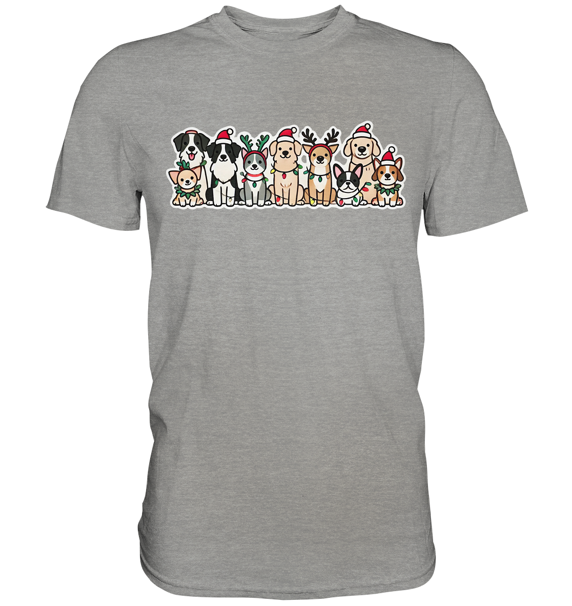 Weihnachten, Christmas Hunde - Premium Shirt