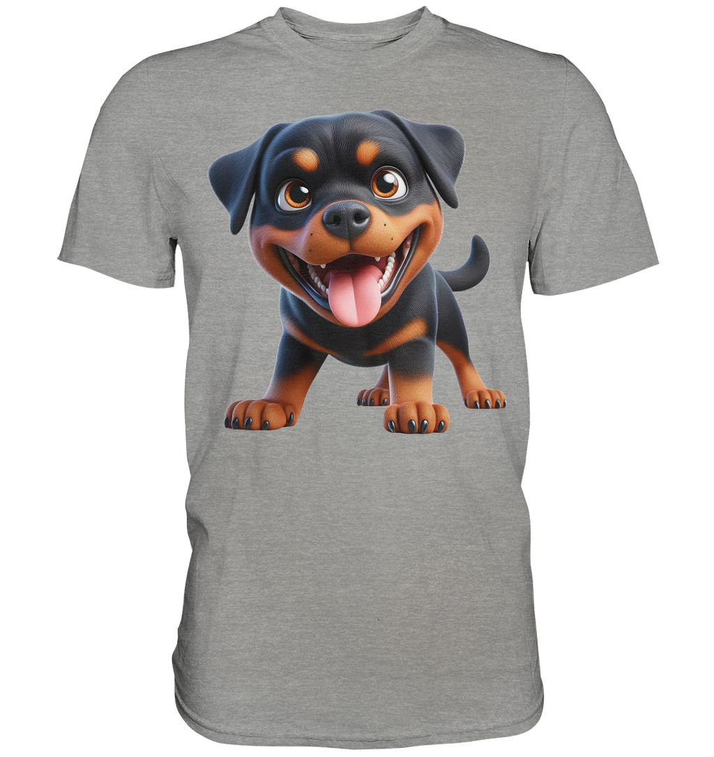 Rottweiler Cartoon Hund - personalisierbar - Premium Shirt