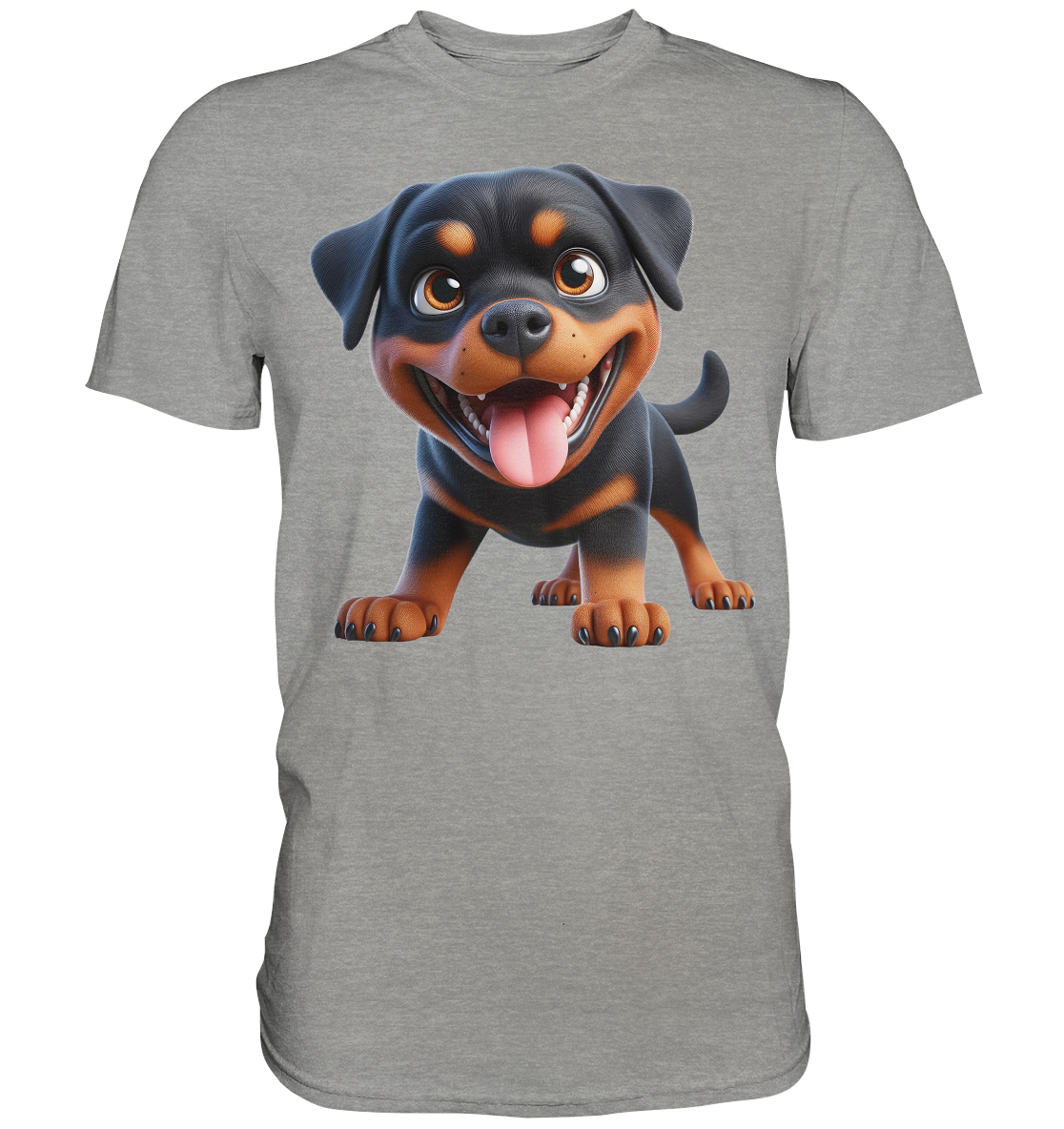 Rottweiler Cartoon Hund - personalisierbar - Premium Shirt