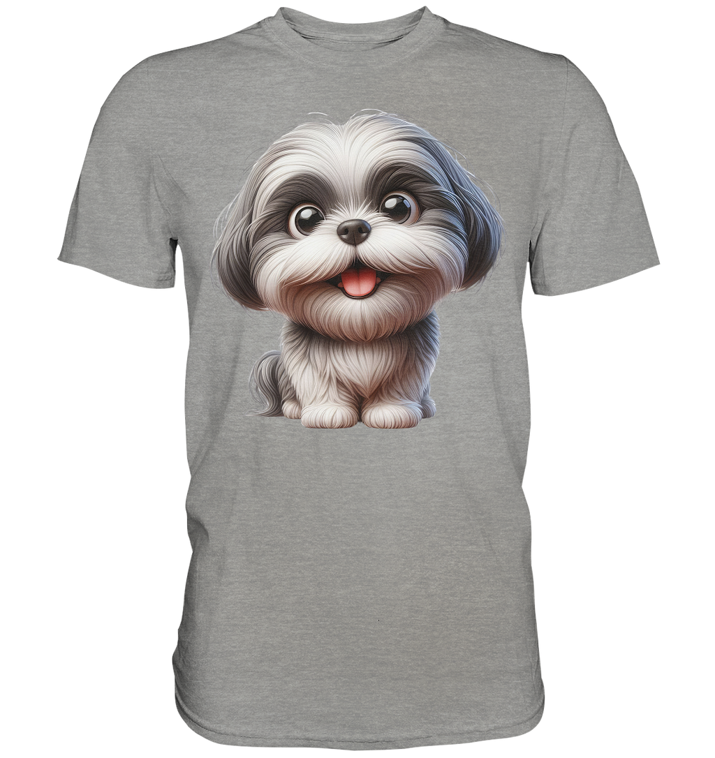 Shih Tzu Cartoon Dog - personalisierbar - Premium Shirt