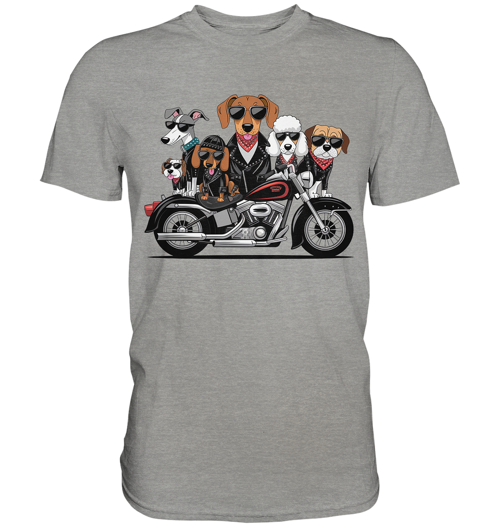Hunde Biker Gang Fun - Premium Shirt