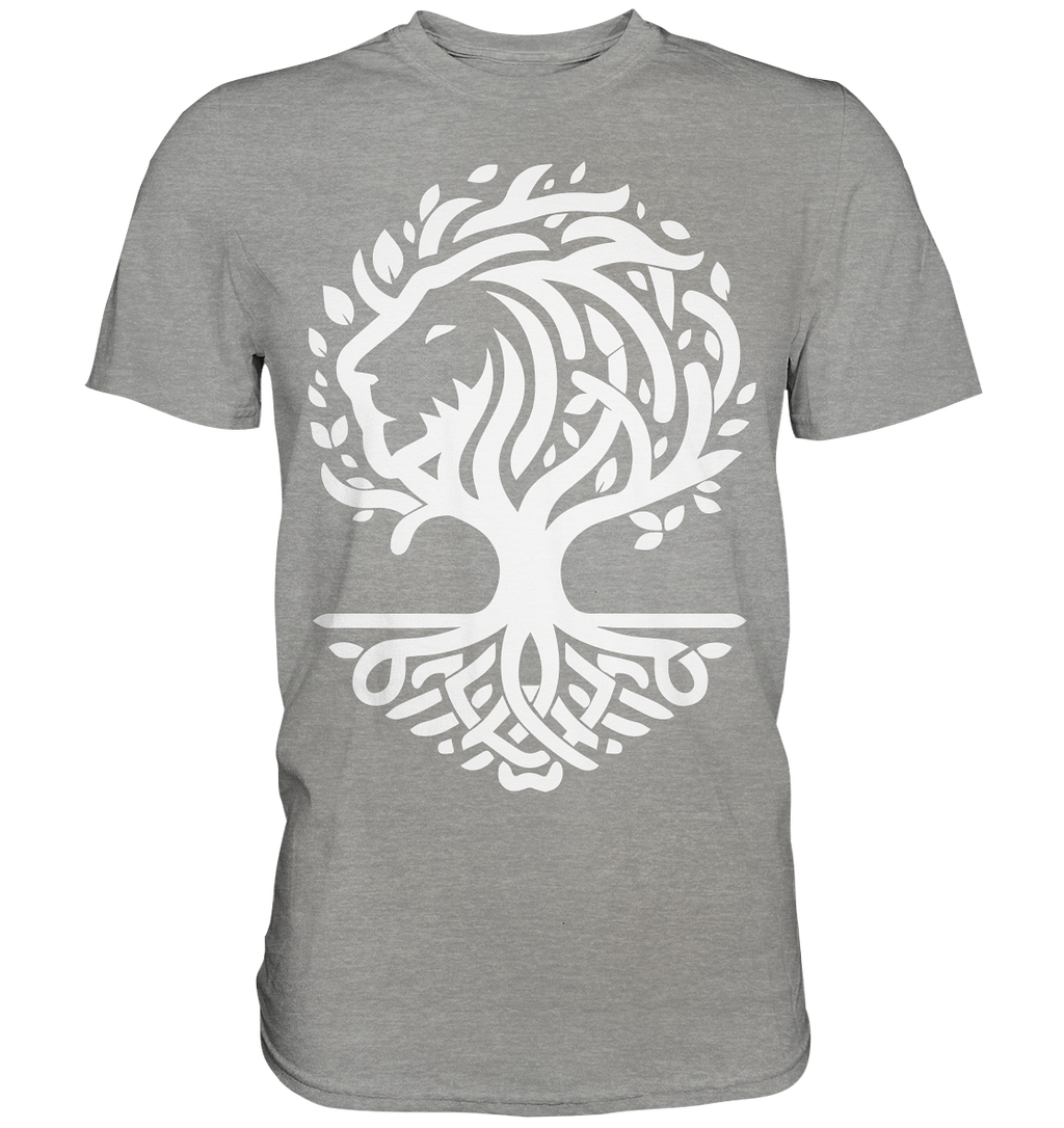 Keltischer Lebensbaum Löwe - Premium Shirt