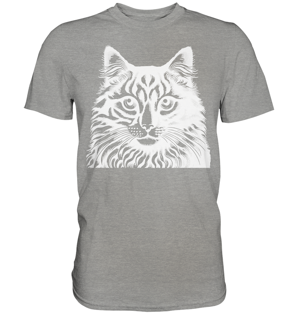 Katze Stempel - Premium Shirt