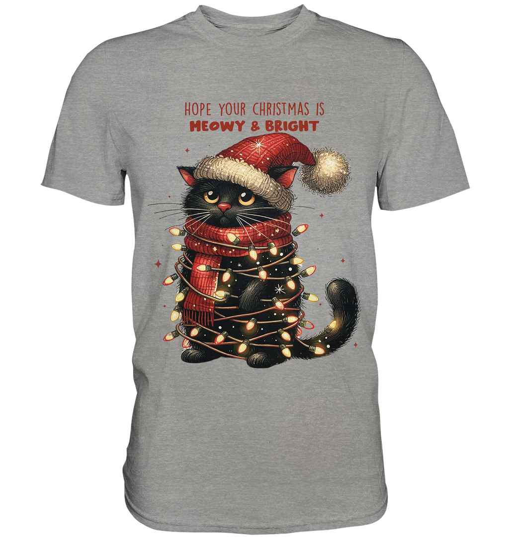 Weihnachts Katze Christmas is Moewy - Premium Shirt
