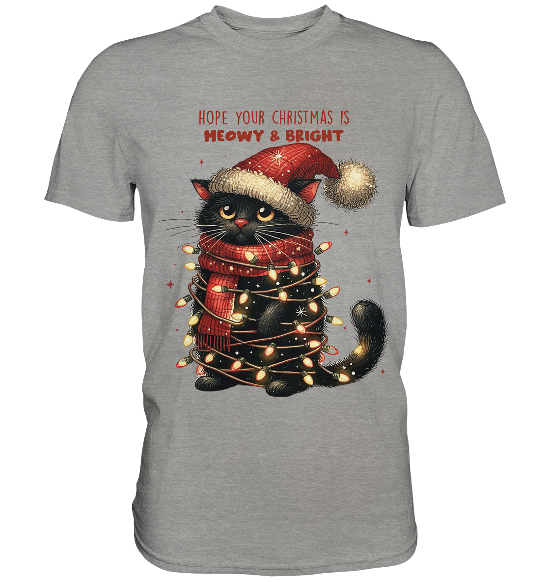 Weihnachts Katze Christmas is Moewy - Premium Shirt