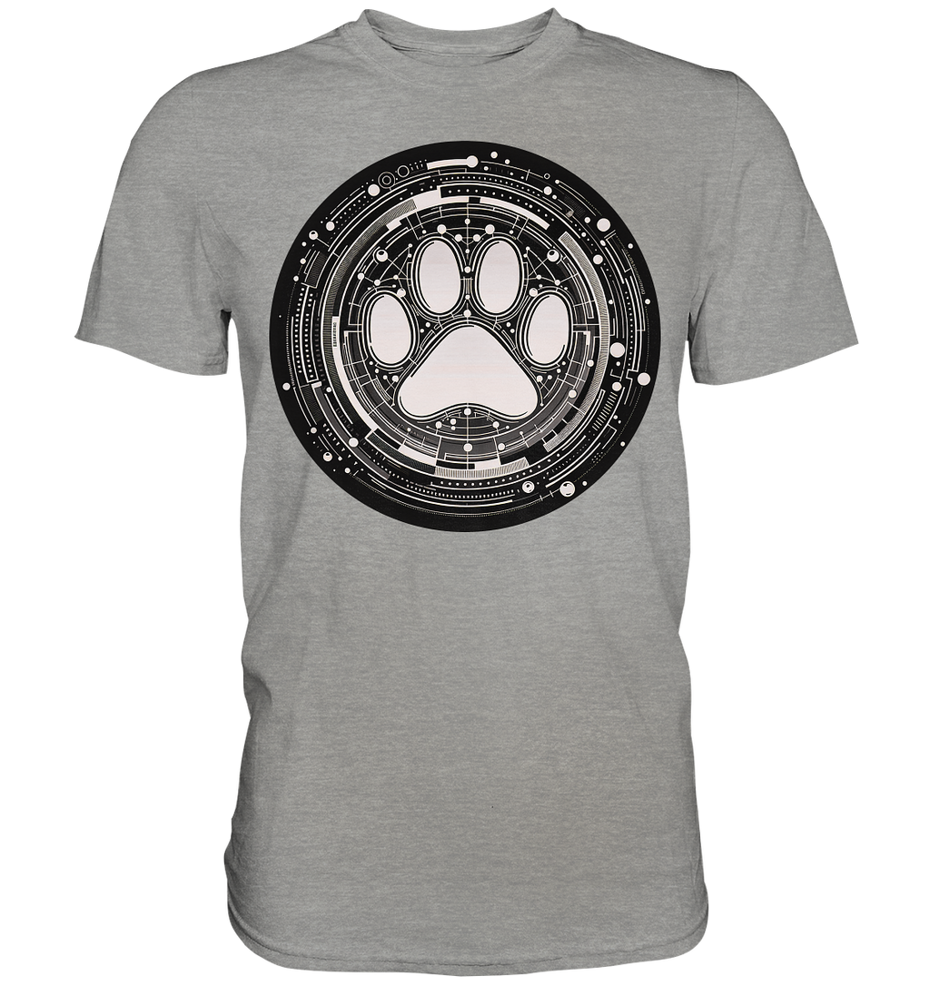 Pfote in Modern Technik design - Premium Shirt