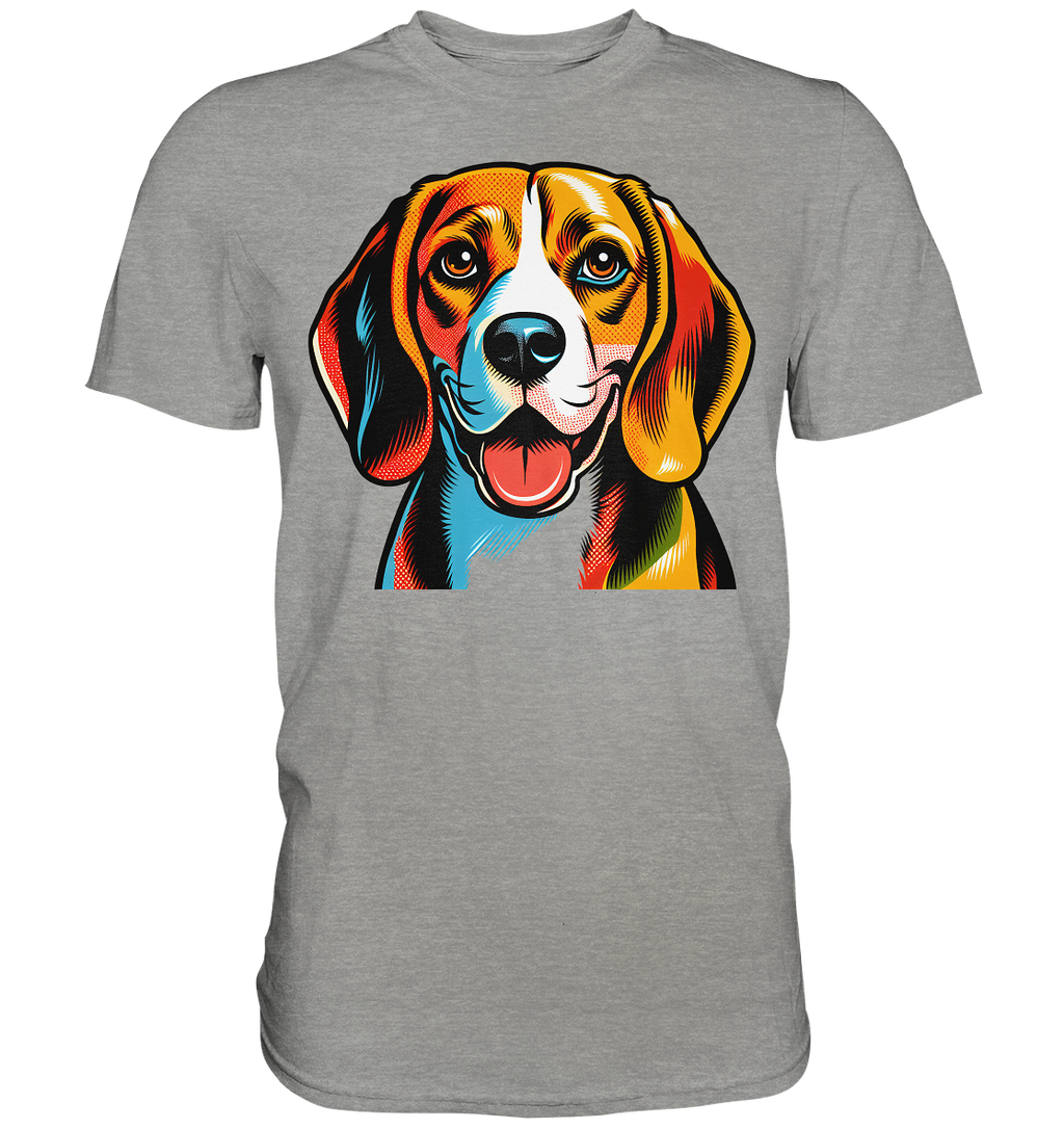 Beagle Pop Art - Personalisierbar - Premium Shirt