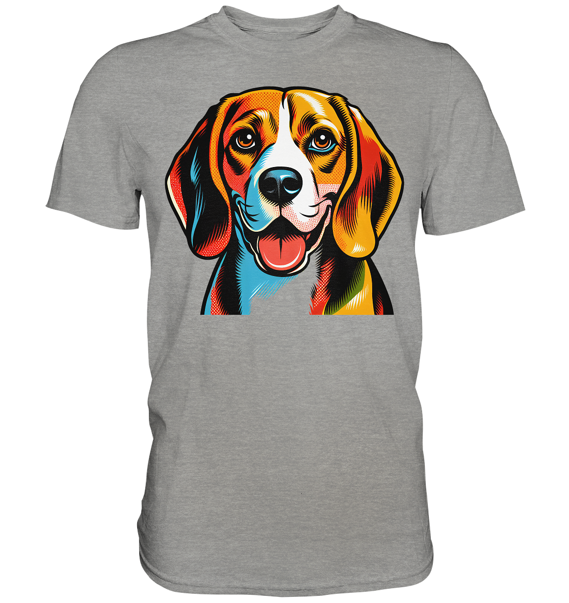 Beagle Pop Art - Personalisierbar - Premium Shirt