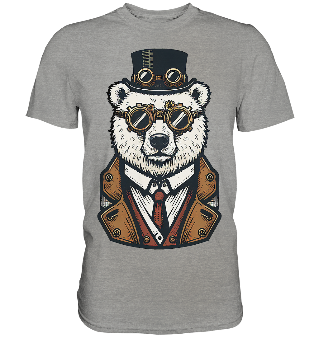 Eisbär Steampunk Polar Bear  - Premium Shirt