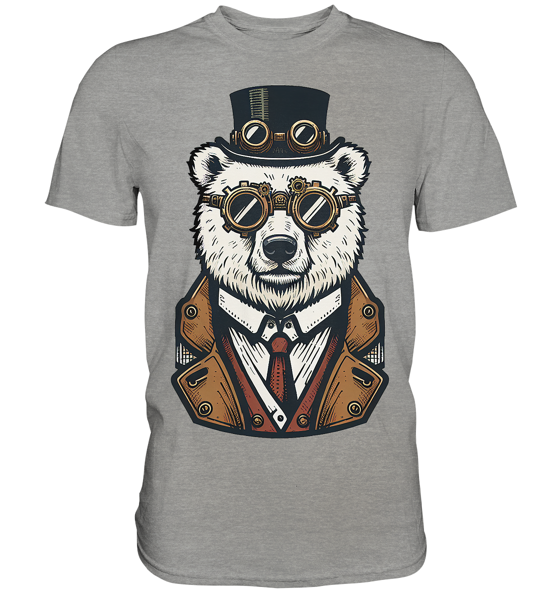 Eisbär Steampunk Polar Bear  - Premium Shirt