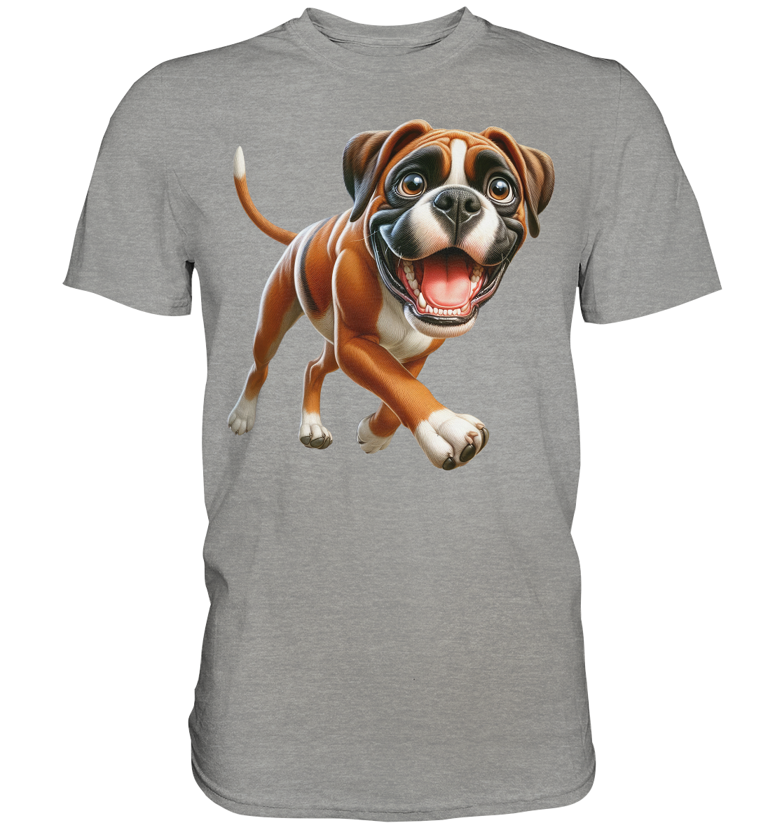 Boxer Cartoon Hund personalisierbar - Premium Shirt