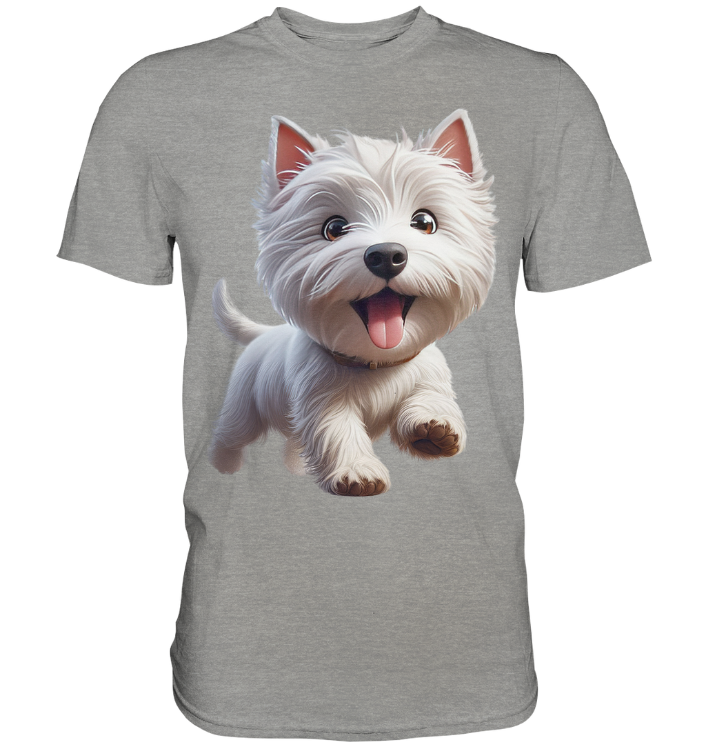 West Highland Terrier Catoon - personalisierbar - Premium Shirt
