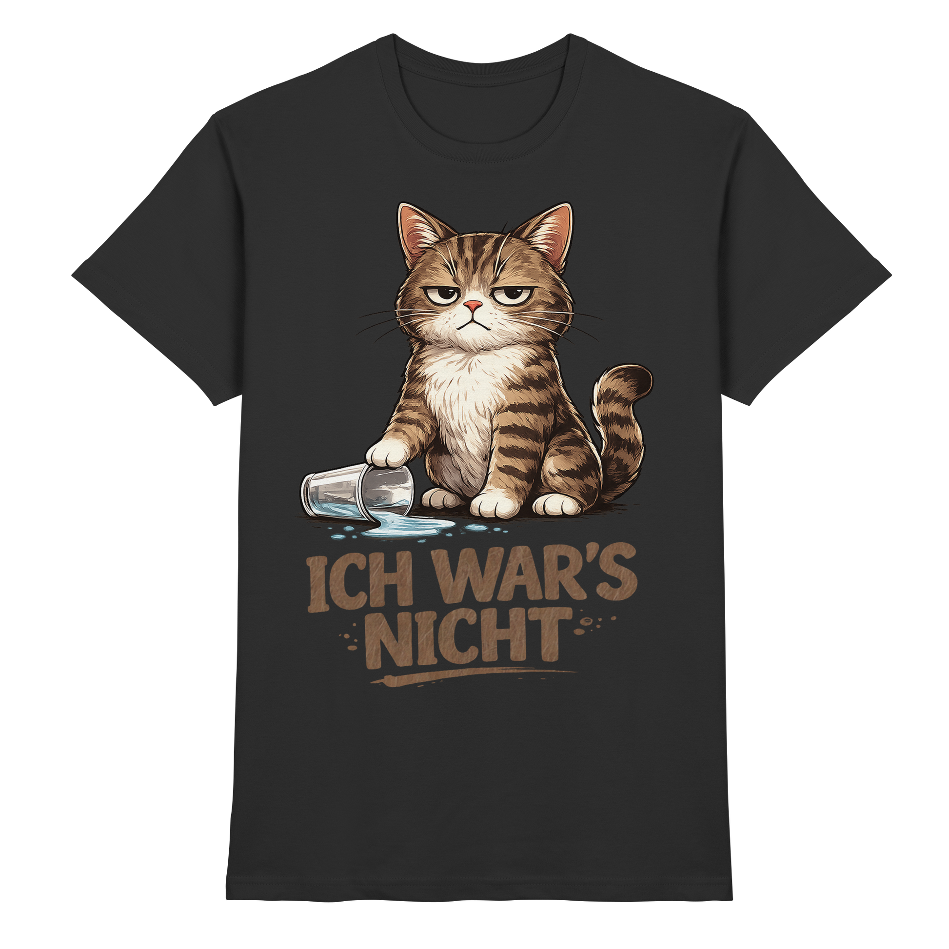 Ich war's nicht... Grumpy Cat Cartoon - Premium Shirt