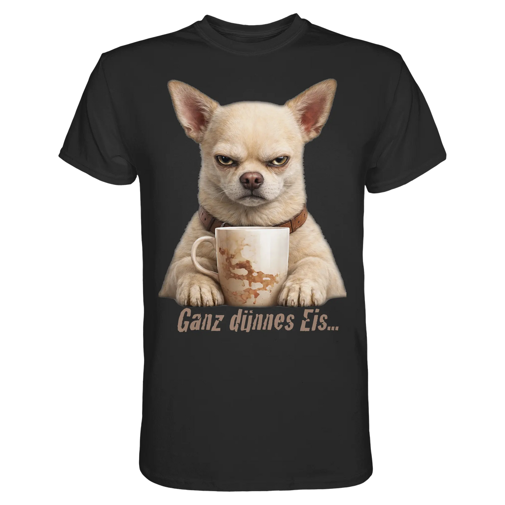 Ganz dünnes Eis. Chihuahua comic  - Premium Shirt - PAWentura