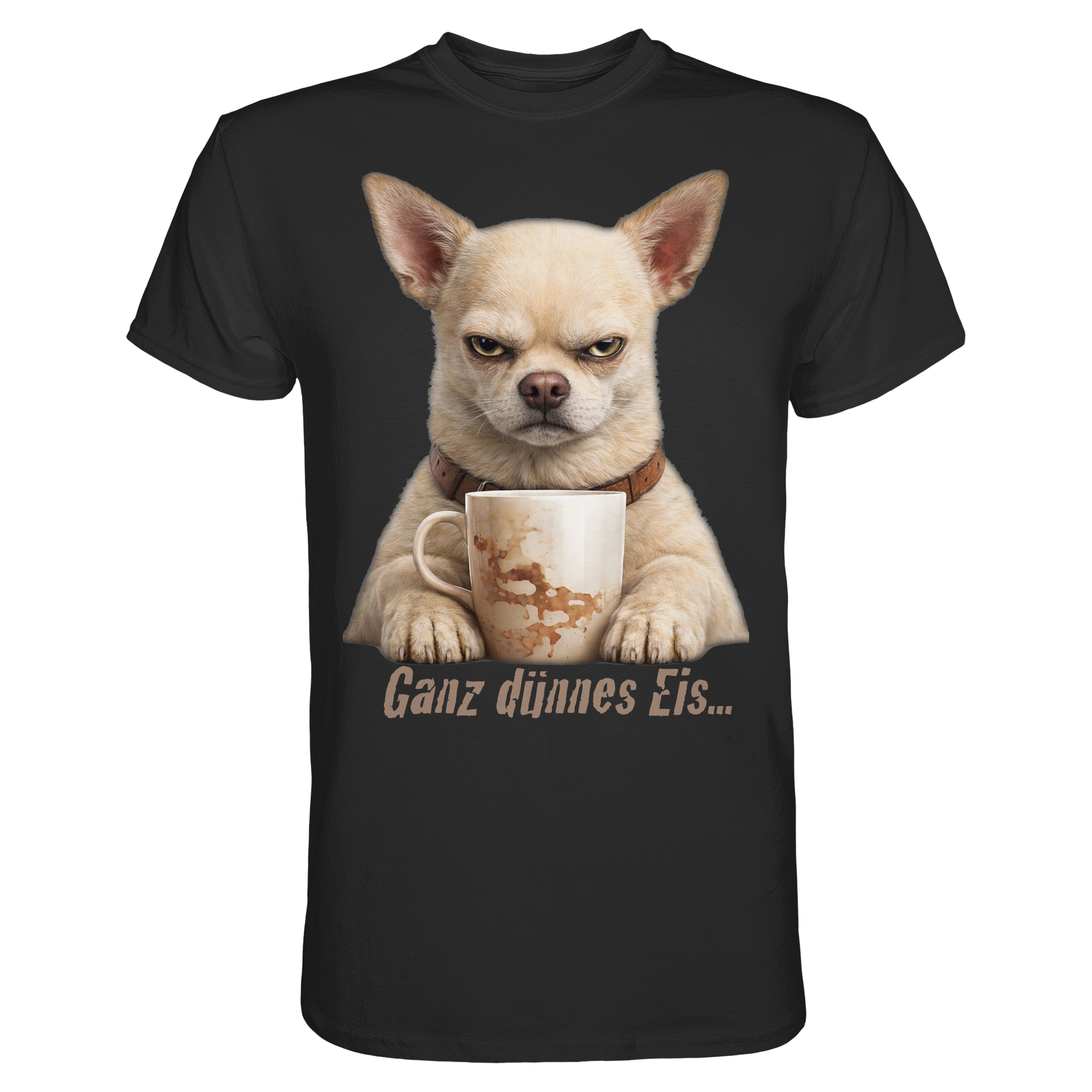Ganz dünnes Eis. Chihuahua comic  - Premium Shirt