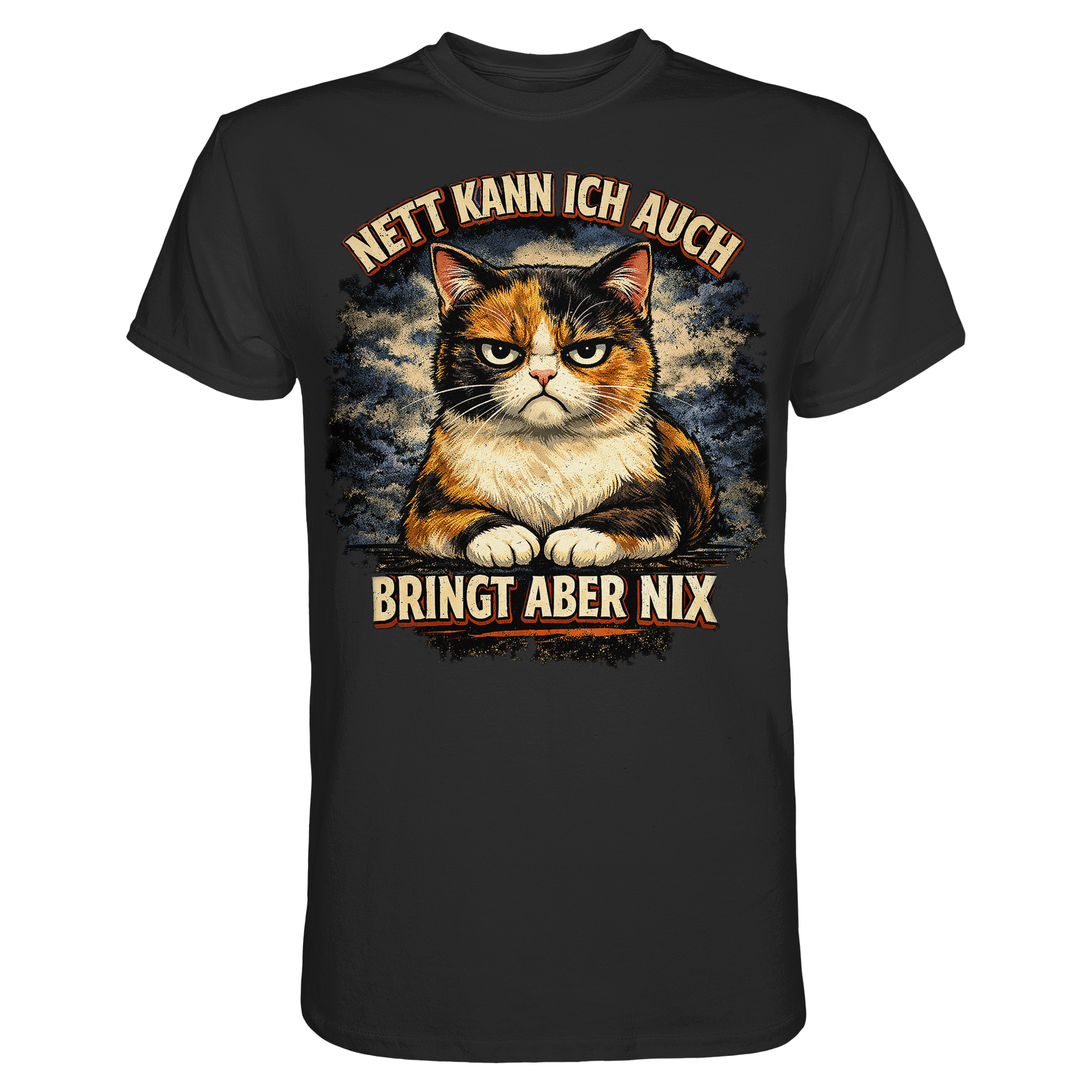 Nett kann ich auch - Bringt aber nix grumpy Cat - Premium Shirt PAWentura