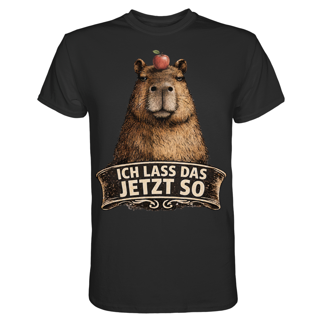 Capybara – "Ich lass das jetzt so" - Premium Shirt