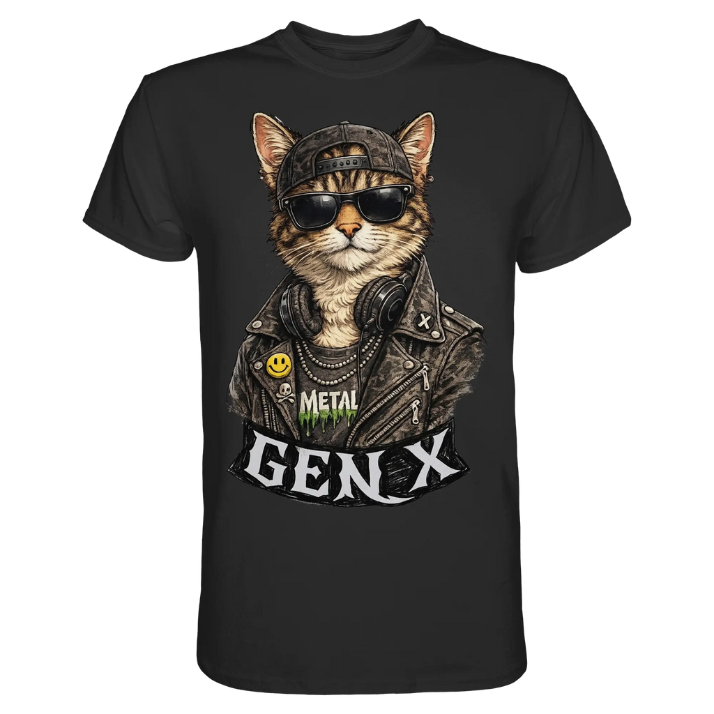GEN X Funny Punk Cat - Premium Shirt - PAWentura