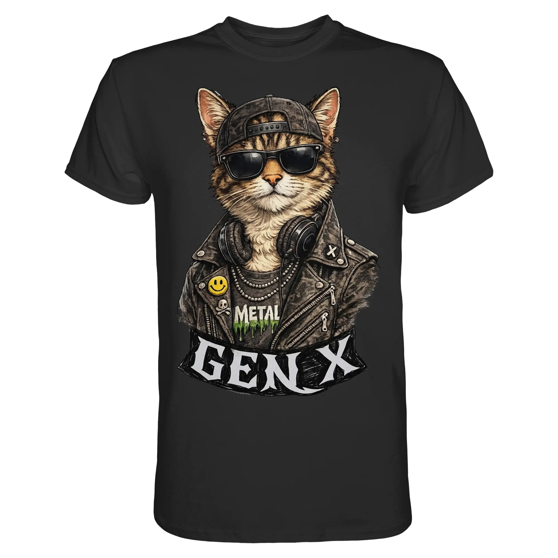 GEN X Funny Punk Cat - Premium Shirt - PAWentura