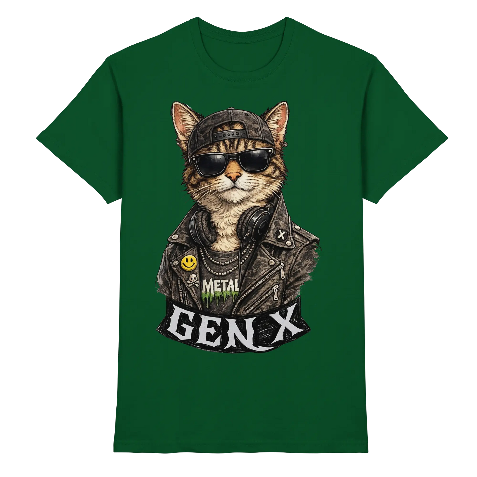 GEN X Funny Punk Cat - Premium Shirt - PAWentura