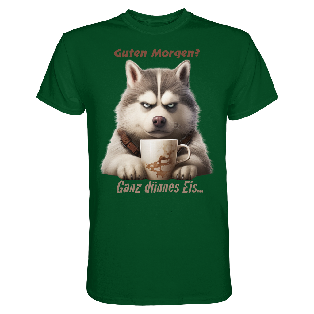 Guten Morgen. Ganz dünnnes Eis. Husky comic - Premium Shirt
