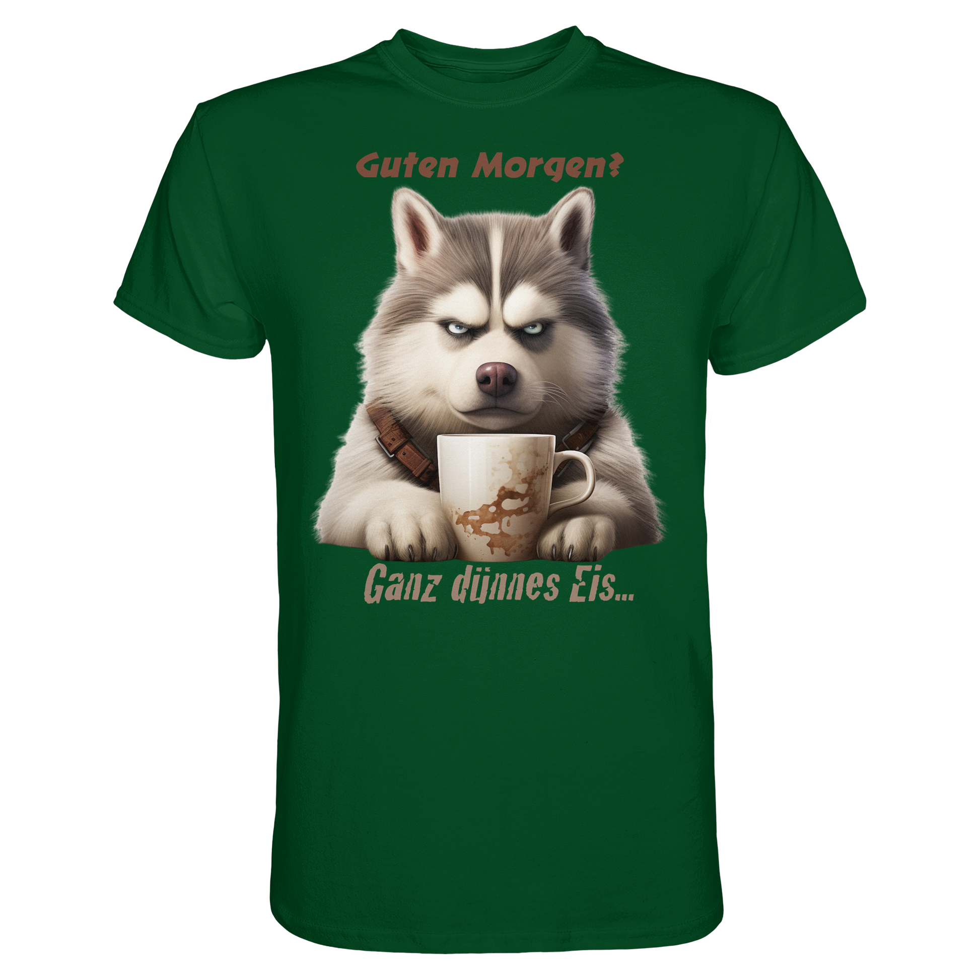 Guten Morgen. Ganz dünnnes Eis. Husky comic - Premium Shirt