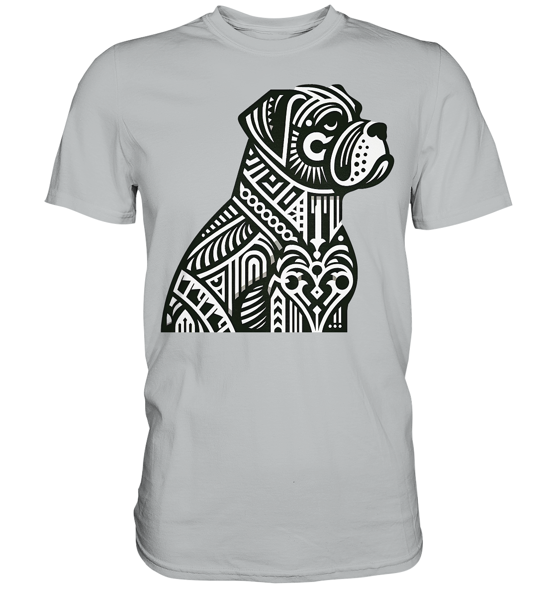 Hund Mastif Art Deco  - personalisierbar - Premium Shirt