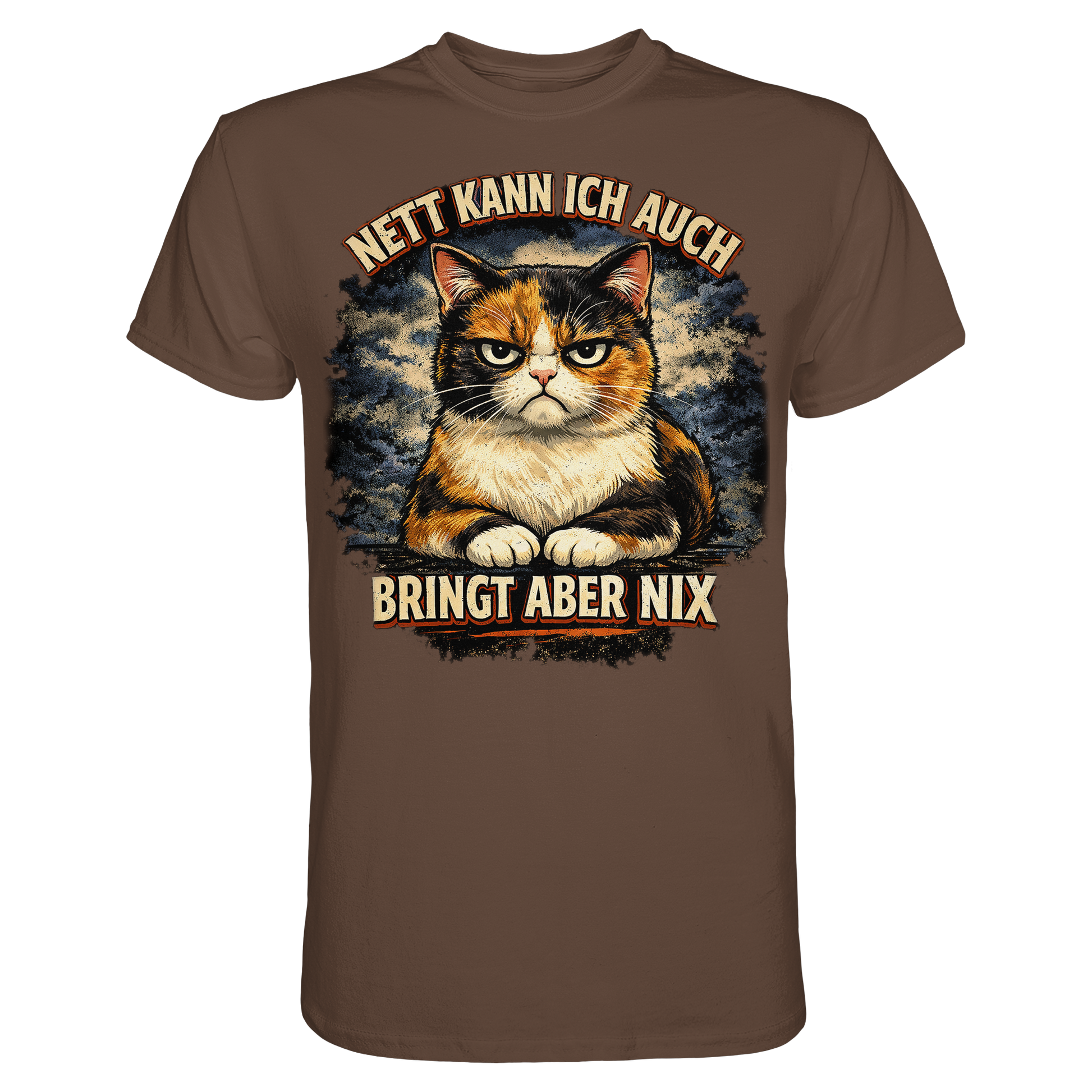Nett kann ich auch - Bringt aber nix grumpy Cat - Premium Shirt PAWentura
