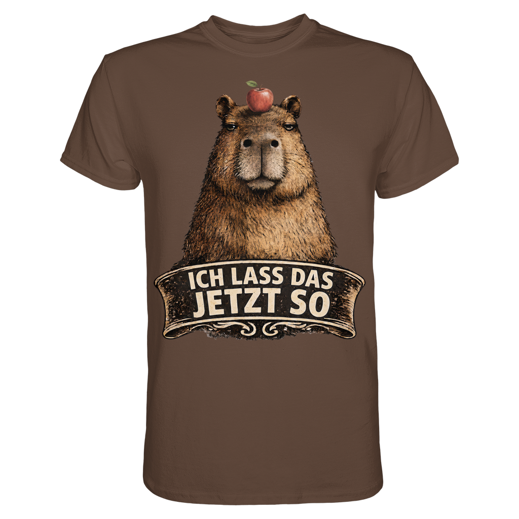 Capybara – "Ich lass das jetzt so" - Premium Shirt