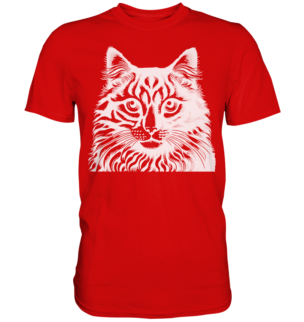 Katze Stempel - Premium Shirt