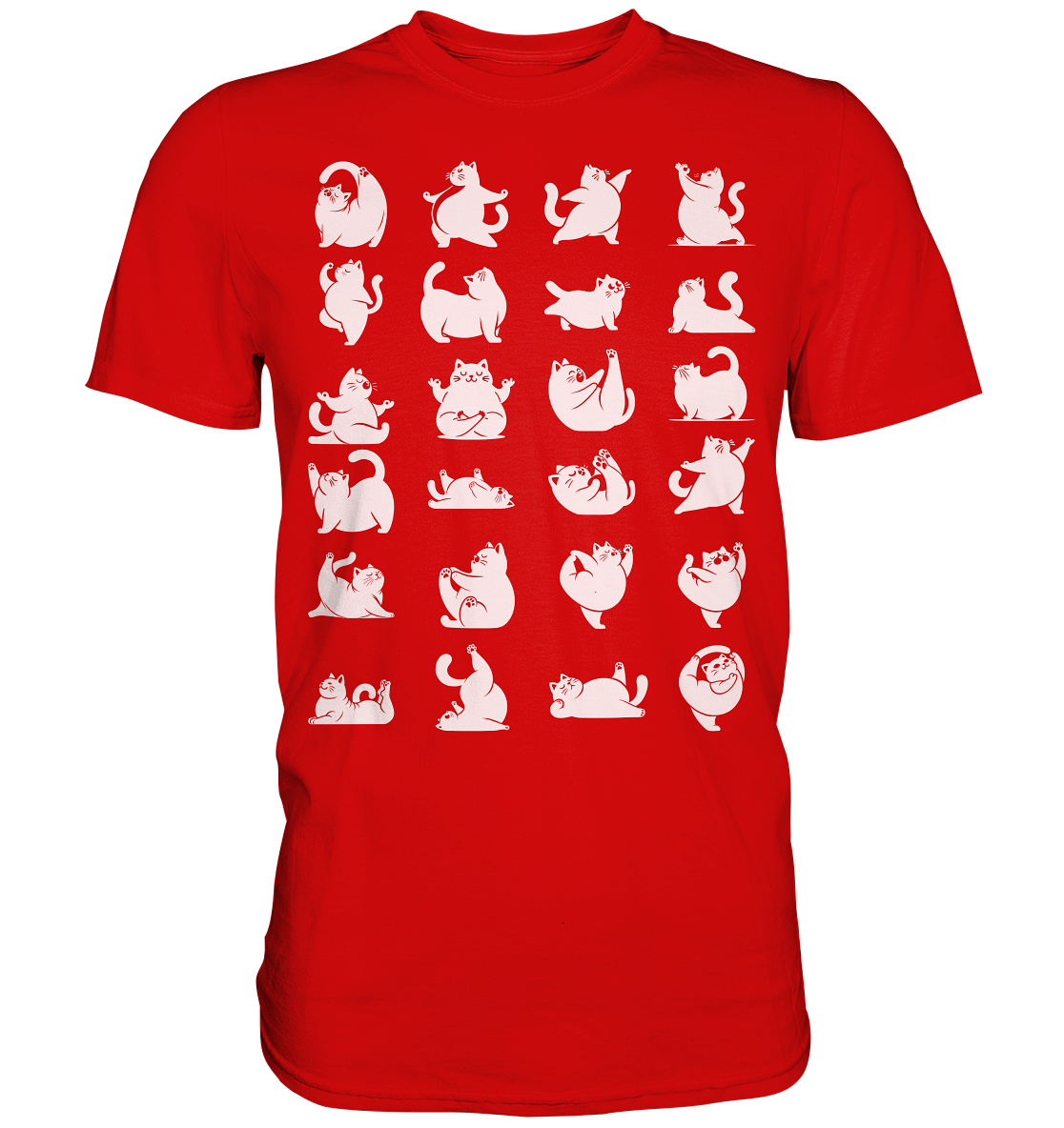 Katzen Yoga / Cat Yoga Fun - personalisierbar - Premium Shirt