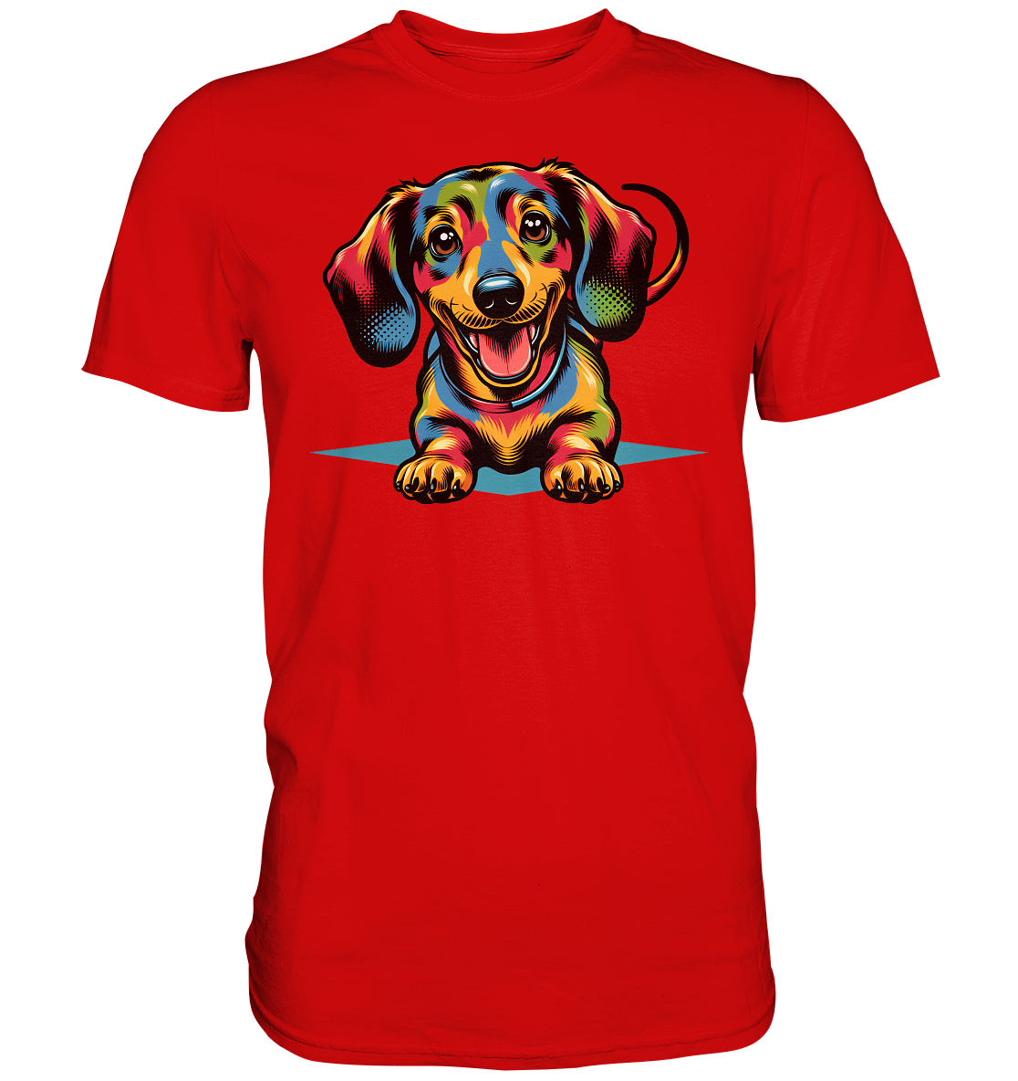 Happy Dackel Pop Art - Premium Shirt