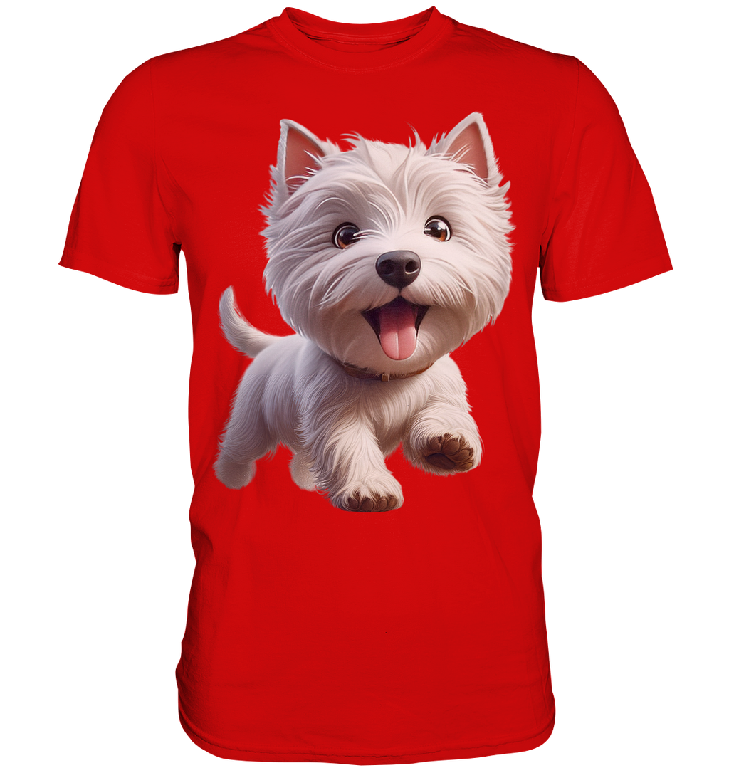 West Highland Terrier Catoon - personalisierbar - Premium Shirt