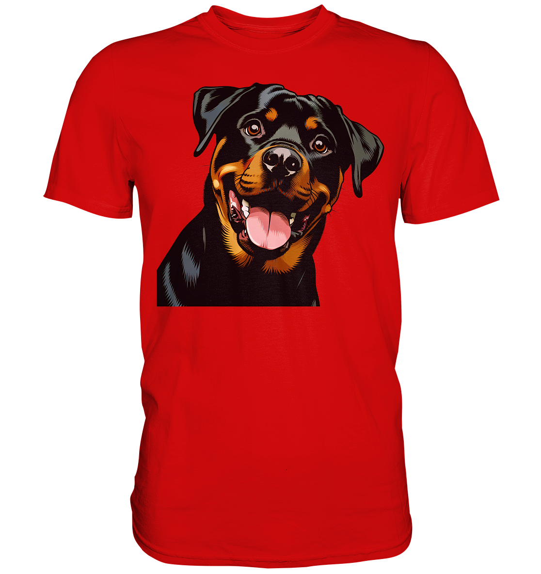 Rottweiler  Comic - personalisierbar - Premium Shirt