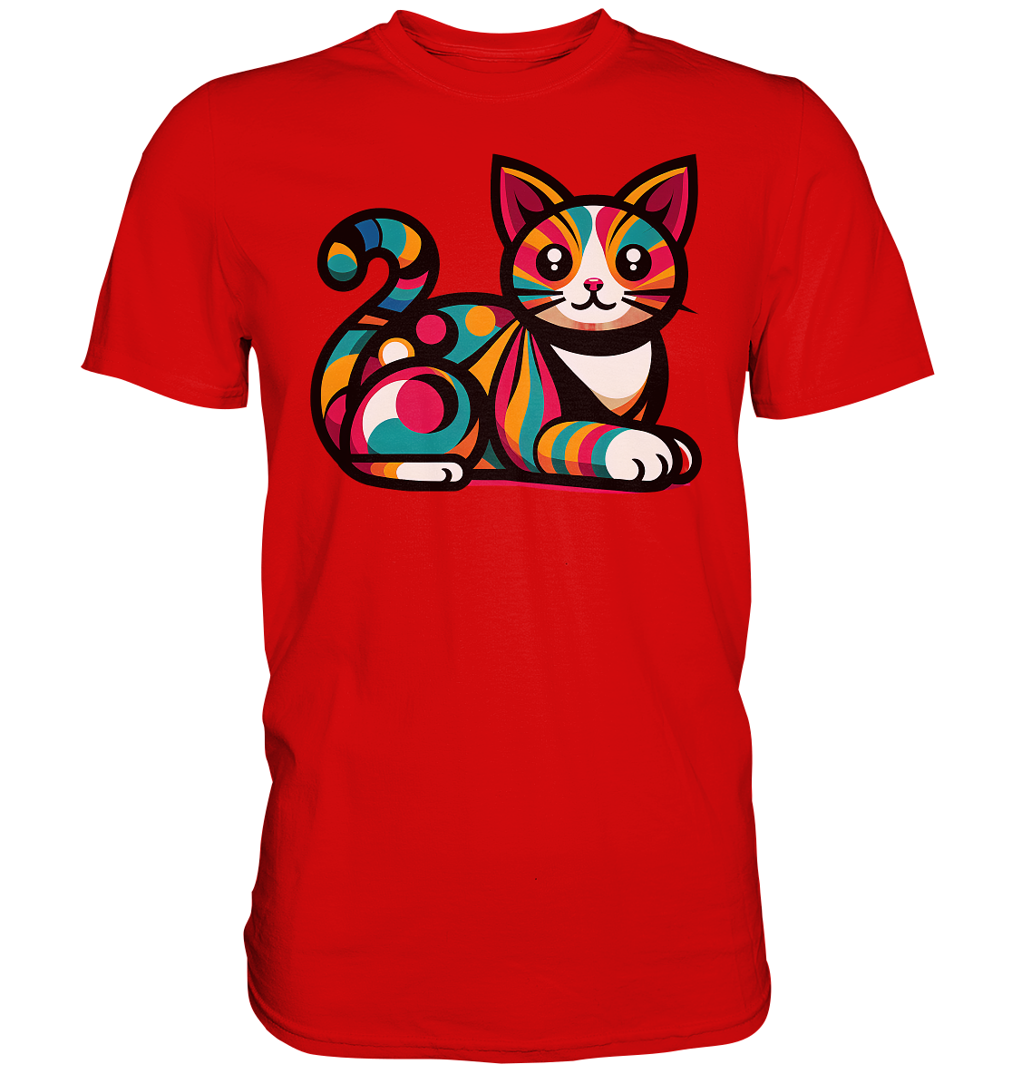 Katze Popart Design - Premium Shirt