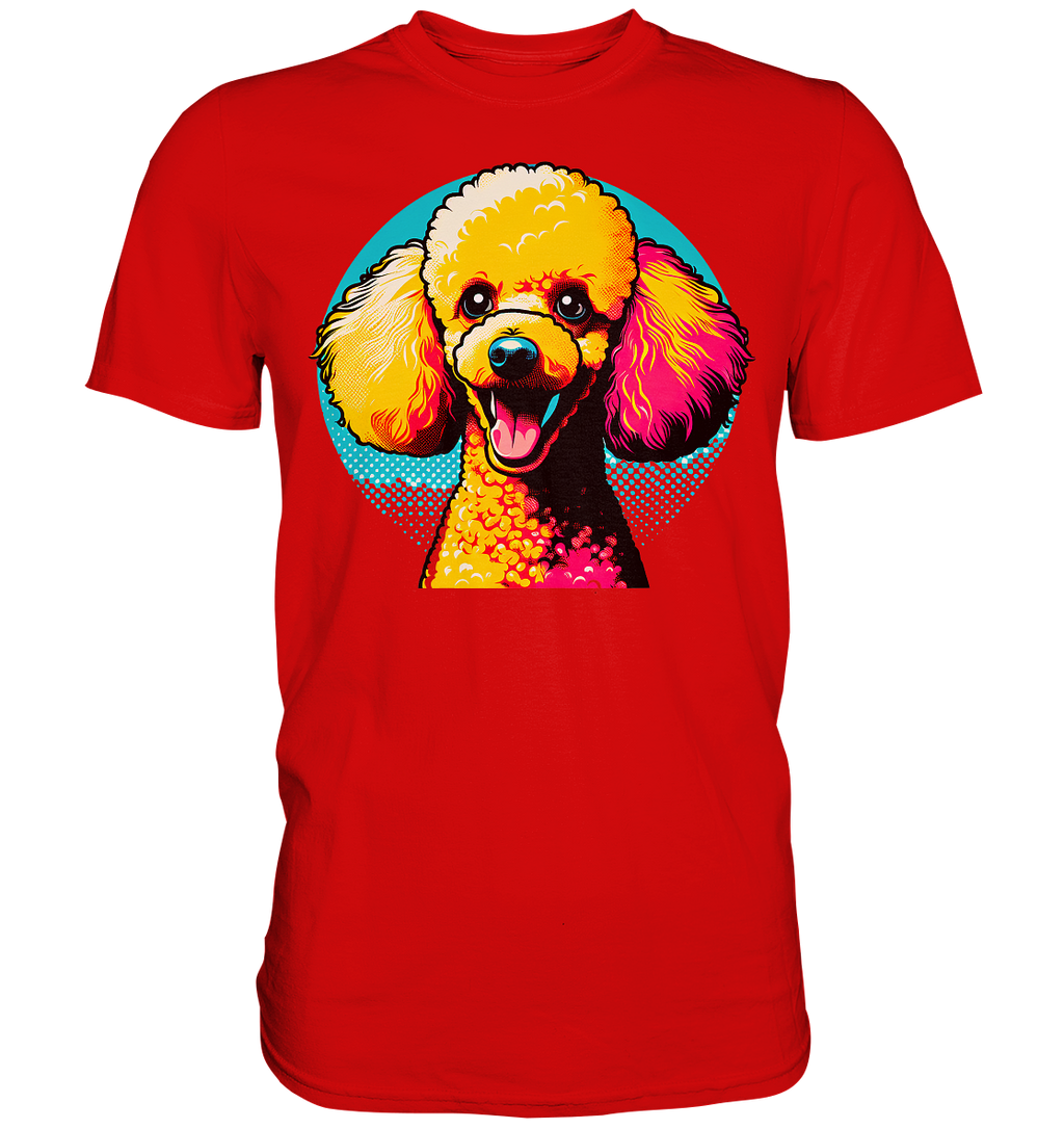 Pudel Pop Art - personalisierbar - Premium Shirt
