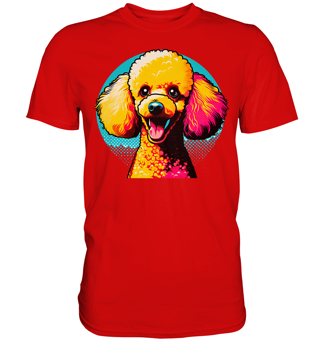 Pudel Pop Art - personalisierbar - Premium Shirt