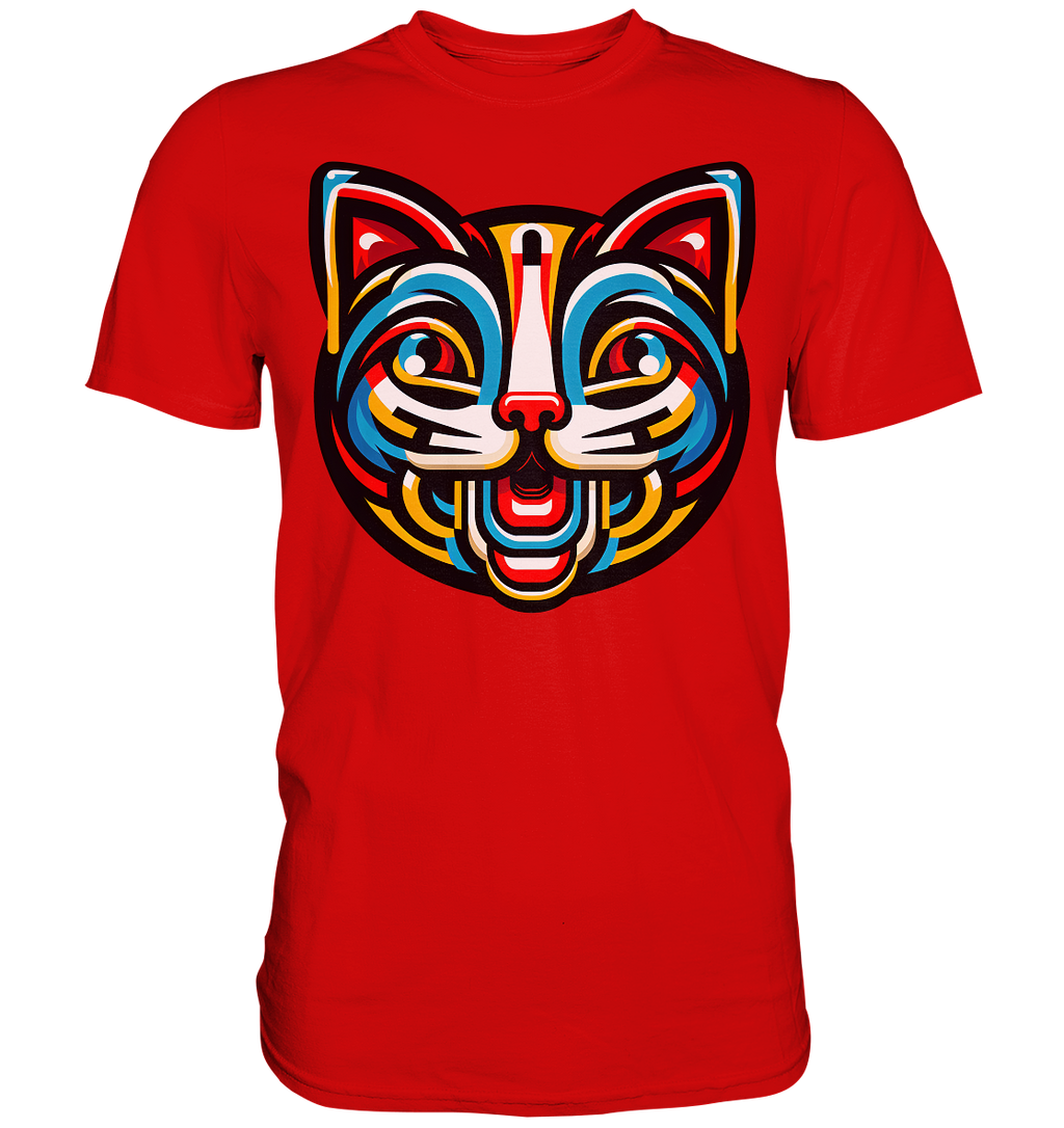 Pop Art Katze  - Premium Shirt