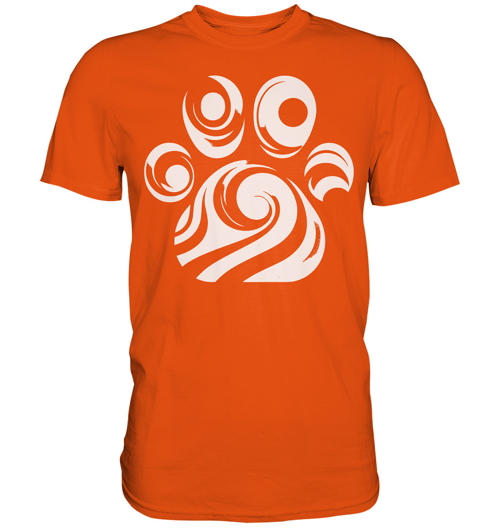 Pfote Design modern und abstrakt - Premium Shirt