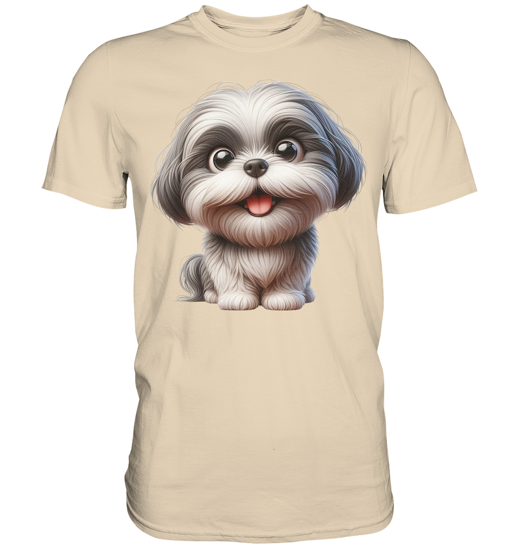 Shih Tzu Cartoon Dog - personalisierbar - Premium Shirt