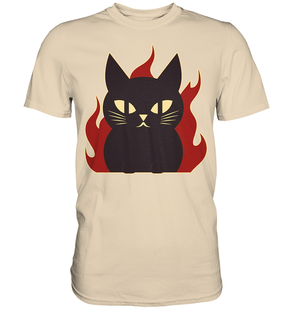 Devil Cat  illustration - Premium Shirt