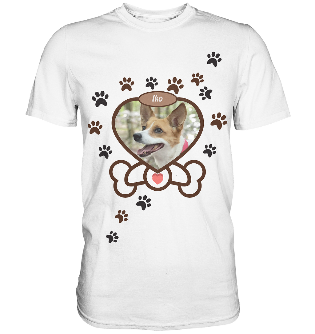 Heart & Bone Dein Hund als Star personalisierbar - Premium Shirt