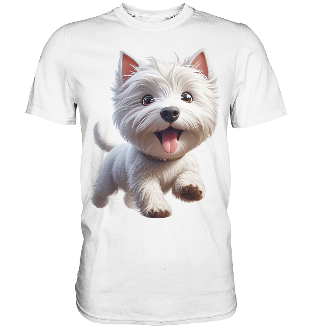 West Highland Terrier Catoon - personalisierbar - Premium Shirt