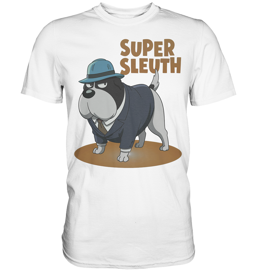 Hund Super Sleuth Detektiv - Premium Shirt