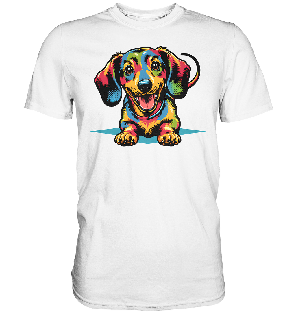 Happy Dackel Pop Art - Premium Shirt